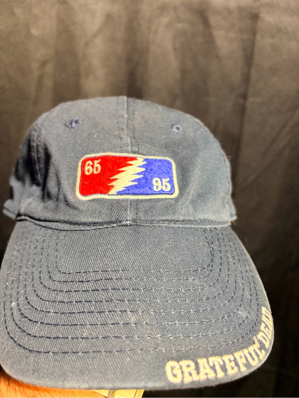 Liquid Blue Navy Grateful Dead '65-95' Embroidered Cap